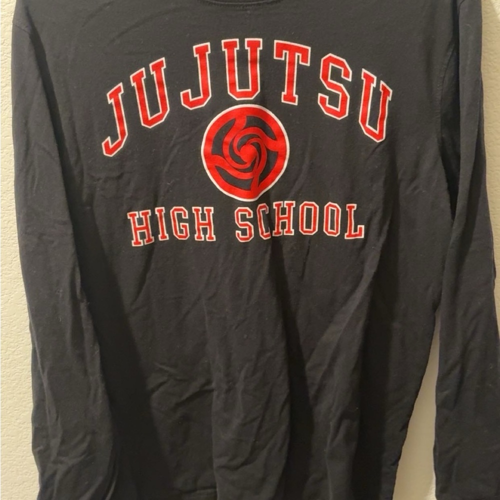 Jujutsu Kaisen Long Sleeve Shirt - Black and Red